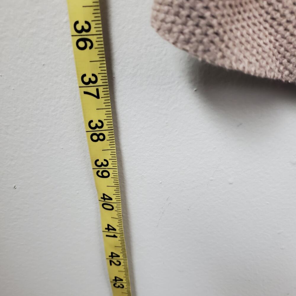 STUDIO WORKS | Open Front Loose Knit | Tan | Cardigan Sweater | Size Large - Picture 4 of 5